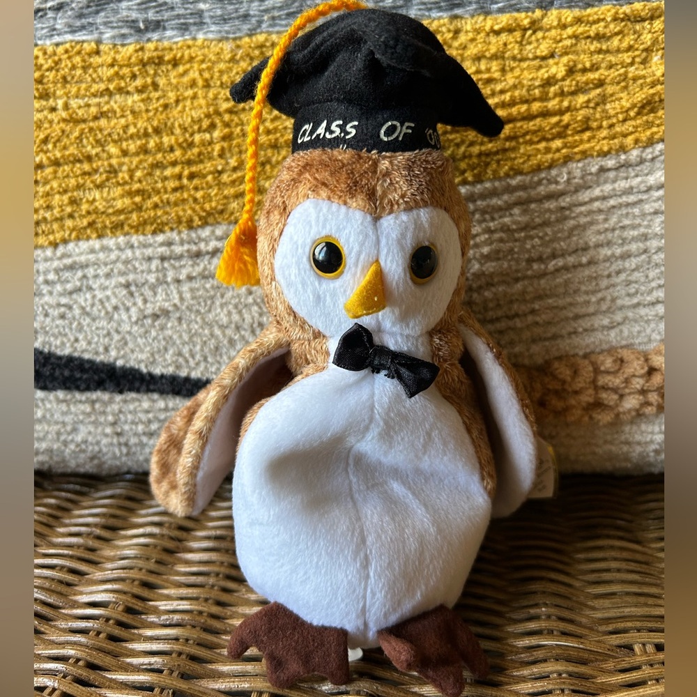 2/$30⚡️- TOY | Ty Beanie Baby Wisest the owl 2000